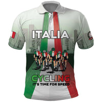 Personalized Italy Cycling Polo Shirt Life In The Bike Lane - Wonder Print Shop