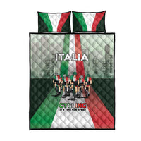 Italy Cycling Quilt Bed Set Life In The Bike Lane - Wonder Print Shop