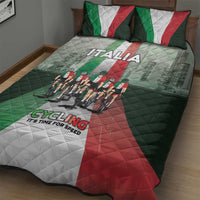 Italy Cycling Quilt Bed Set Life In The Bike Lane - Wonder Print Shop