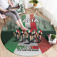 Italy Cycling Round Carpet Life In The Bike Lane - Wonder Print Shop