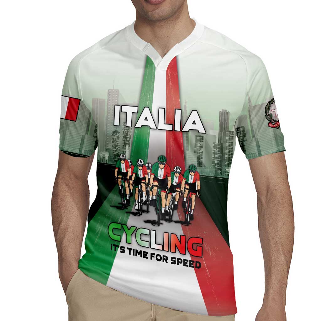Personalized Italy Cycling Rugby Jersey Life In The Bike Lane - Wonder Print Shop