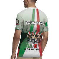 Personalized Italy Cycling Rugby Jersey Life In The Bike Lane - Wonder Print Shop
