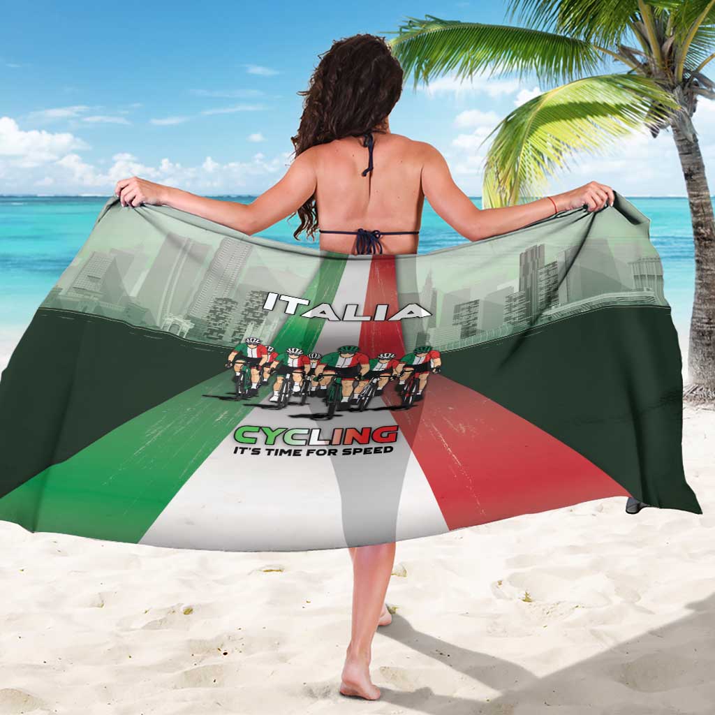 Italy Cycling Sarong Life In The Bike Lane - Wonder Print Shop