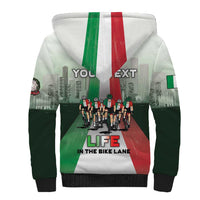 Personalized Italy Cycling Sherpa Hoodie Life In The Bike Lane - Wonder Print Shop