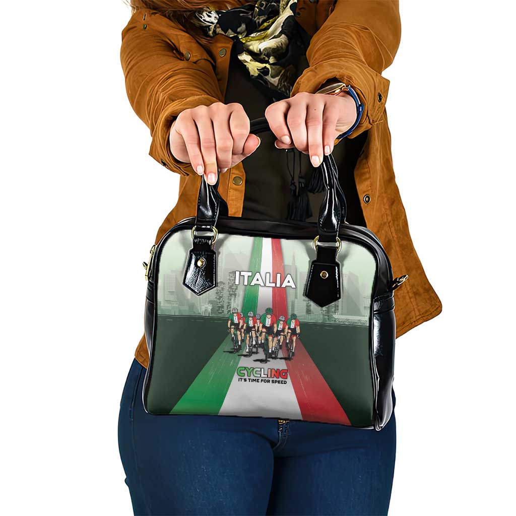 Italy Cycling Shoulder Handbag Life In The Bike Lane - Wonder Print Shop