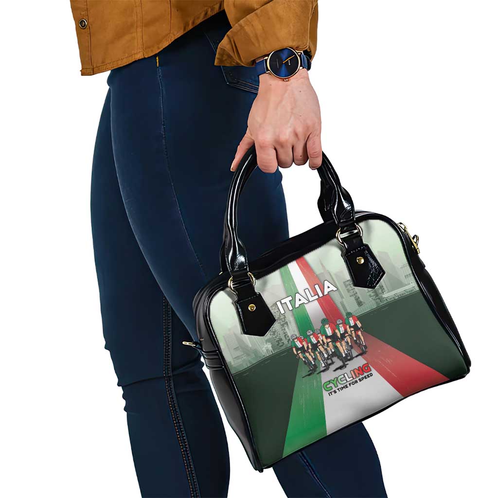 Italy Cycling Shoulder Handbag Life In The Bike Lane - Wonder Print Shop