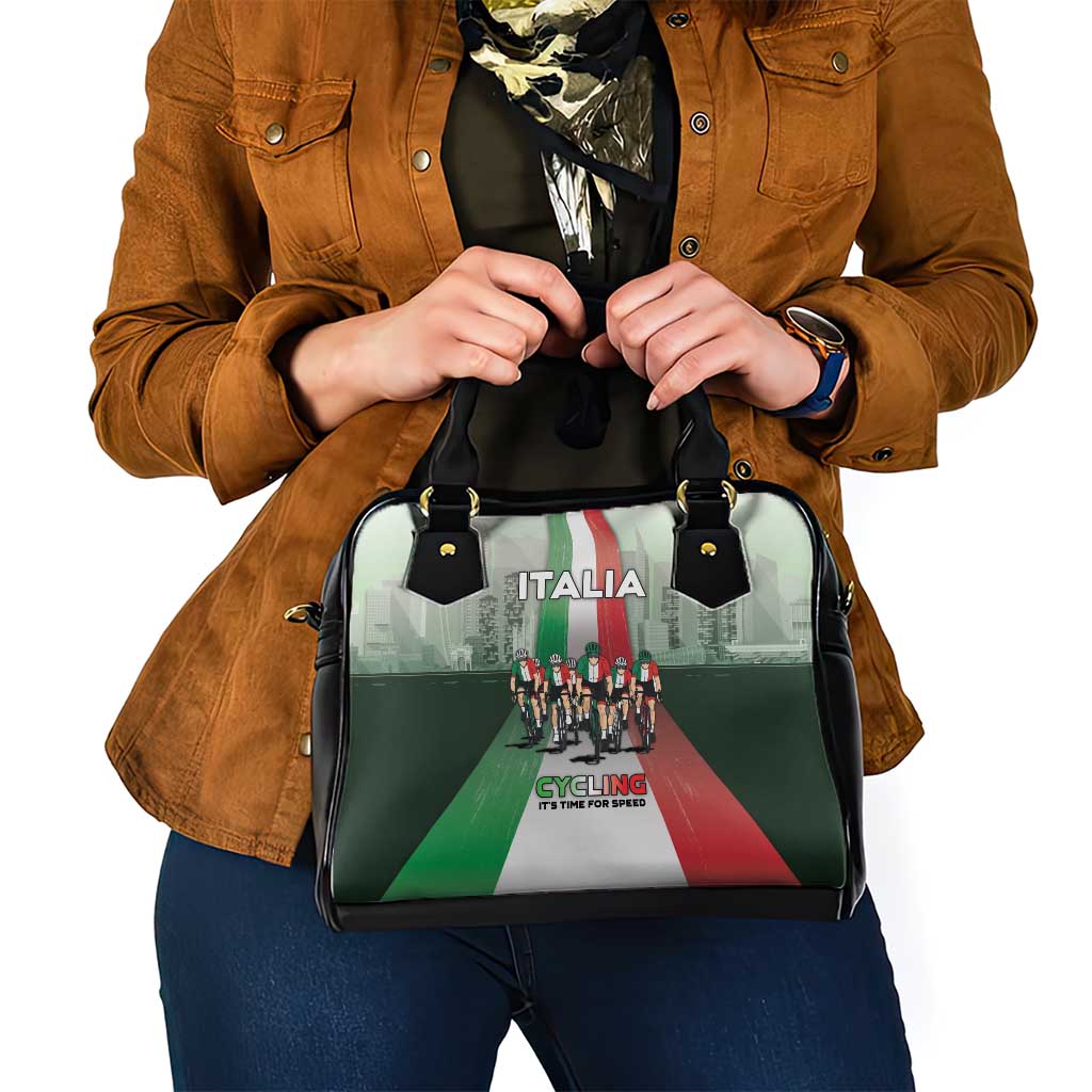 Italy Cycling Shoulder Handbag Life In The Bike Lane - Wonder Print Shop