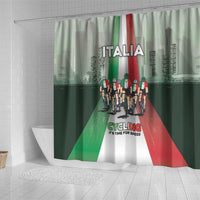 Italy Cycling Shower Curtain Life In The Bike Lane - Wonder Print Shop