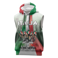Personalized Italy Cycling Sleeveless Hoodie Life In The Bike Lane - Wonder Print Shop