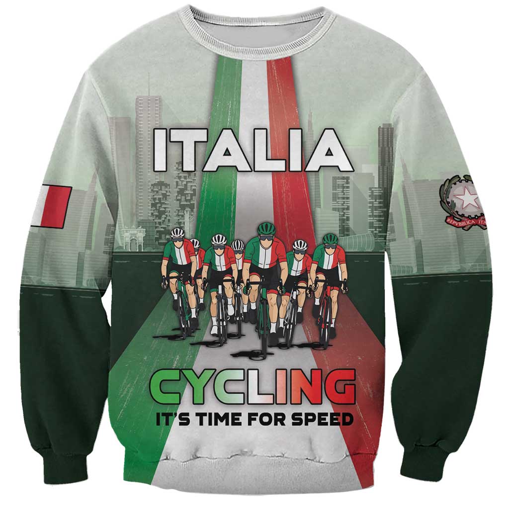Personalized Italy Cycling Sweatshirt Life In The Bike Lane - Wonder Print Shop