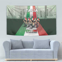 Italy Cycling Tapestry Life In The Bike Lane - Wonder Print Shop