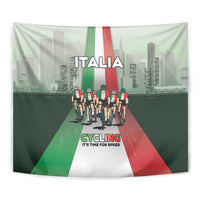 Italy Cycling Tapestry Life In The Bike Lane - Wonder Print Shop