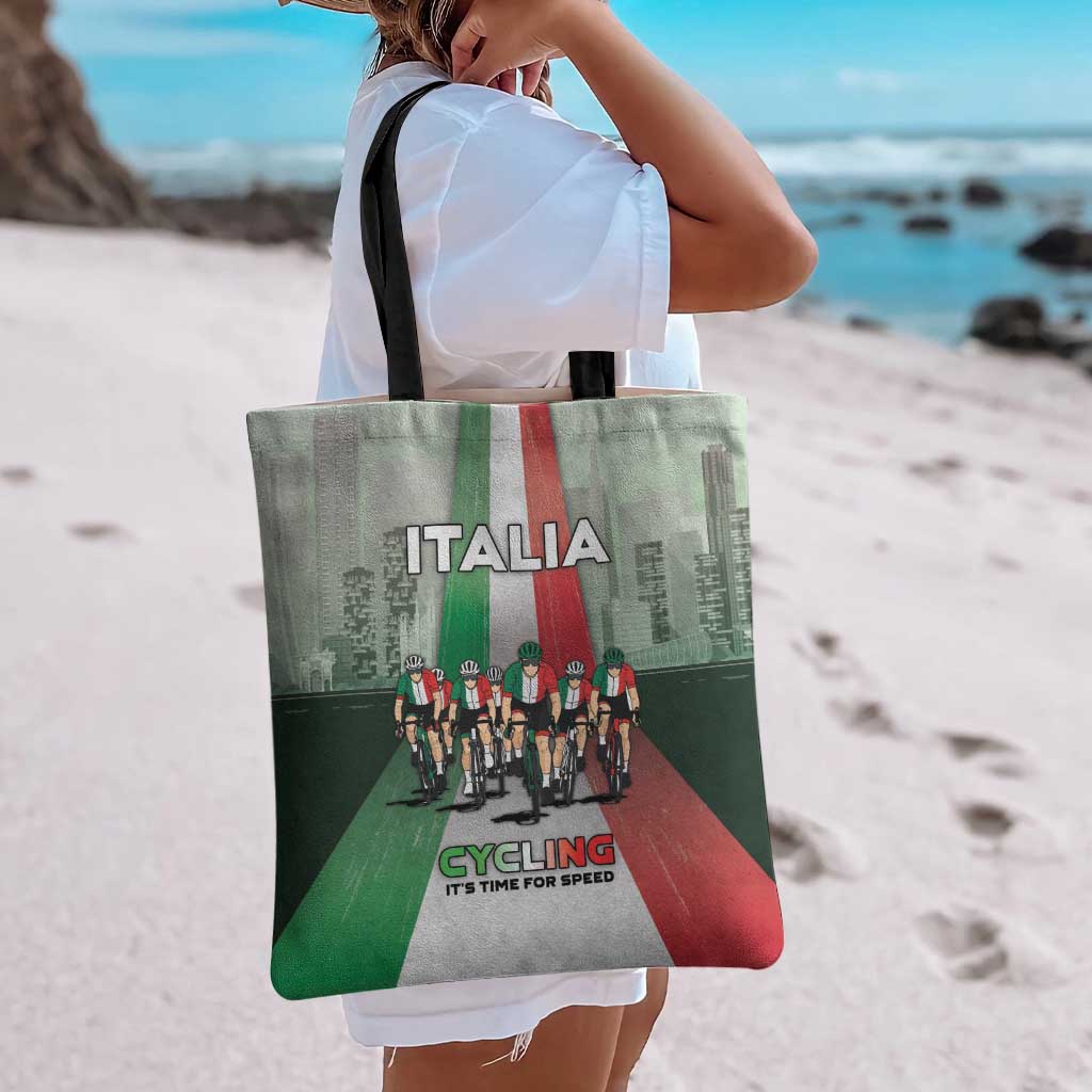 Italy Cycling Tote Bag Life In The Bike Lane - Wonder Print Shop