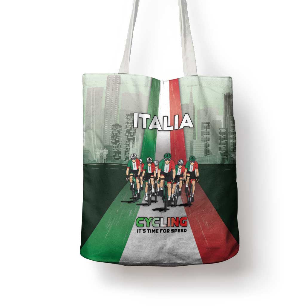 Italy Cycling Tote Bag Life In The Bike Lane - Wonder Print Shop