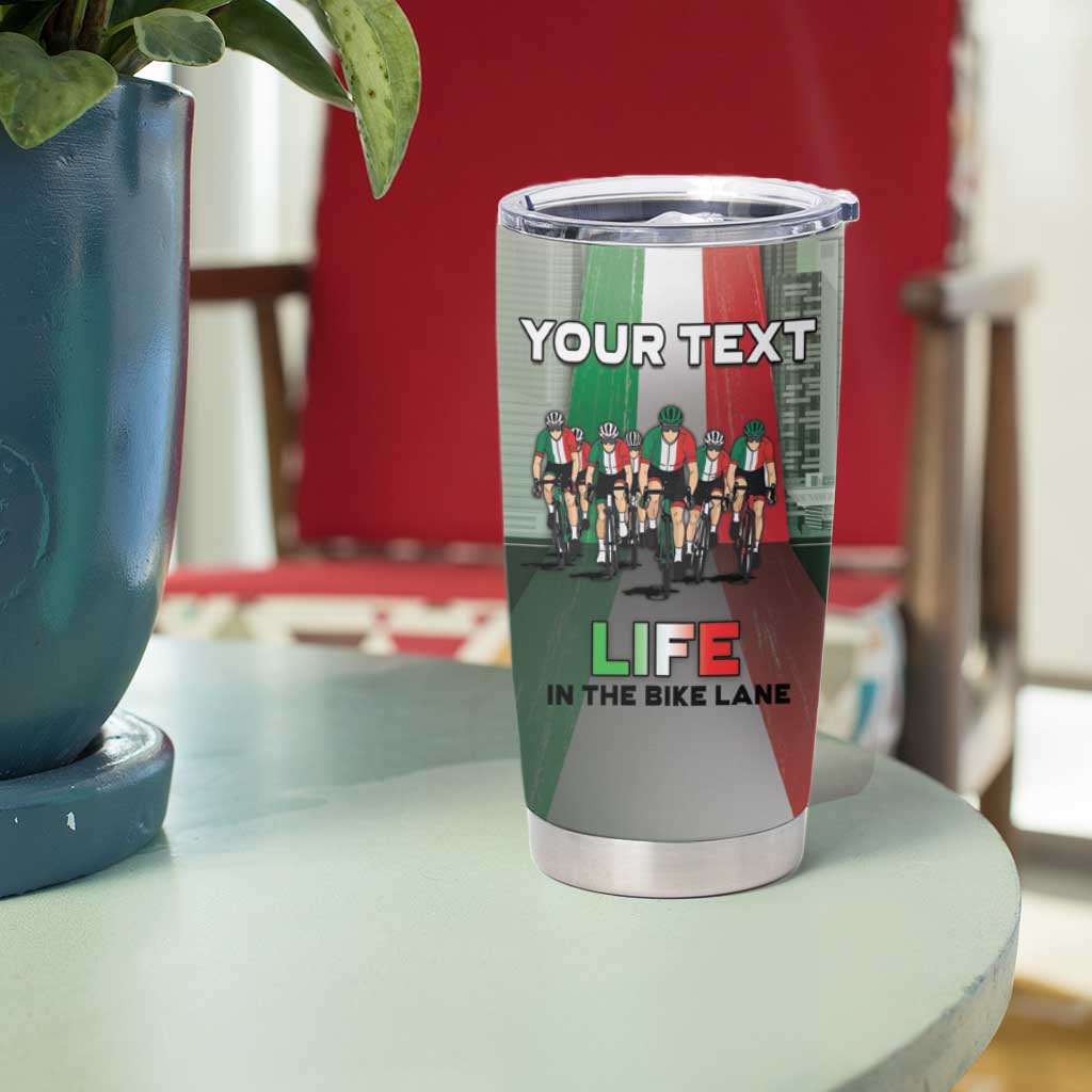 Personalized Italy Cycling Tumbler Cup Life In The Bike Lane - Wonder Print Shop