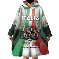 Personalized Italy Cycling Wearable Blanket Hoodie Life In The Bike Lane - Wonder Print Shop