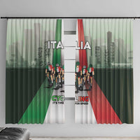 Italy Cycling Window Curtain Life In The Bike Lane - Wonder Print Shop