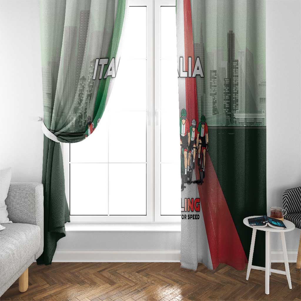 Italy Cycling Window Curtain Life In The Bike Lane - Wonder Print Shop