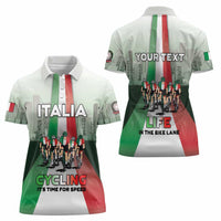 Personalized Italy Cycling Women Polo Shirt Life In The Bike Lane - Wonder Print Shop