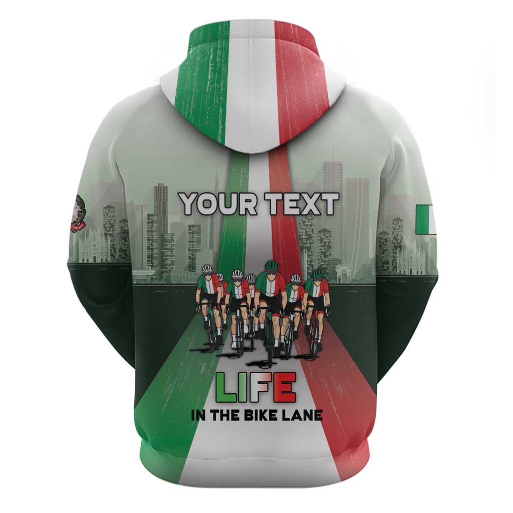 Personalized Italy Cycling Zip Hoodie Life In The Bike Lane - Wonder Print Shop