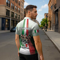 Personalized Italy Cycling Zipper Polo Shirt Life In The Bike Lane - Wonder Print Shop