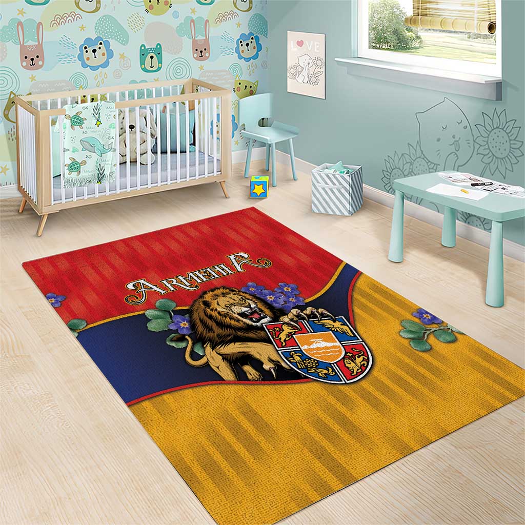 Armenia Area Rug Lion As National Symbol - Wonder Print Shop
