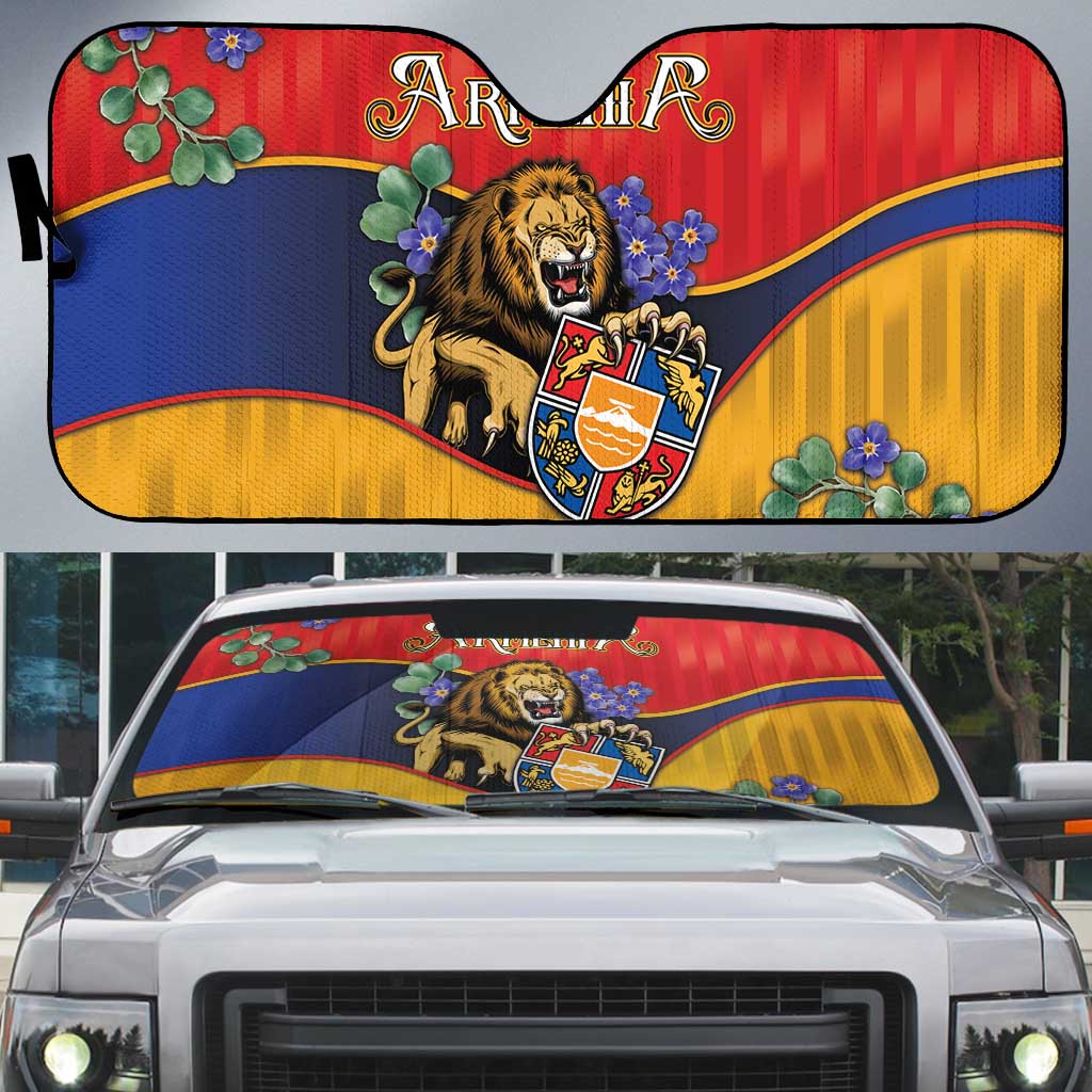 Armenia Auto Sun Shade Lion As National Symbol - Wonder Print Shop