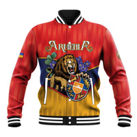 Personalized Armenia Baseball Jacket Lion As National Symbol - Wonder Print Shop