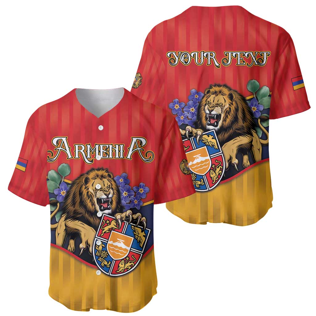 Personalized Armenia Baseball Jersey Lion As National Symbol - Wonder Print Shop