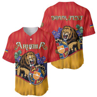 Personalized Armenia Baseball Jersey Lion As National Symbol - Wonder Print Shop