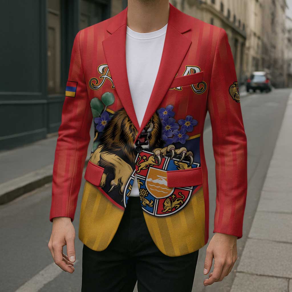Personalized Armenia Blazer Lion As National Symbol - Wonder Print Shop