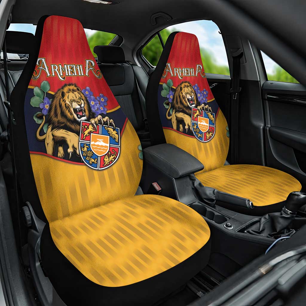 Armenia Car Seat Cover Lion As National Symbol - Wonder Print Shop