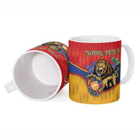 Personalized Armenia Ceramic Mug Lion As National Symbol - Wonder Print Shop