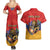 Personalized Armenia Couples Matching Summer Maxi Dress and Hawaiian Shirt Lion As National Symbol - Wonder Print Shop