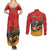 Personalized Armenia Couples Matching Summer Maxi Dress and Long Sleeve Button Shirt Lion As National Symbol - Wonder Print Shop