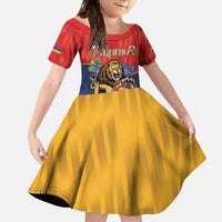 Personalized Armenia Family Matching Mermaid Dress and Hawaiian Shirt Lion As National Symbol - Wonder Print Shop