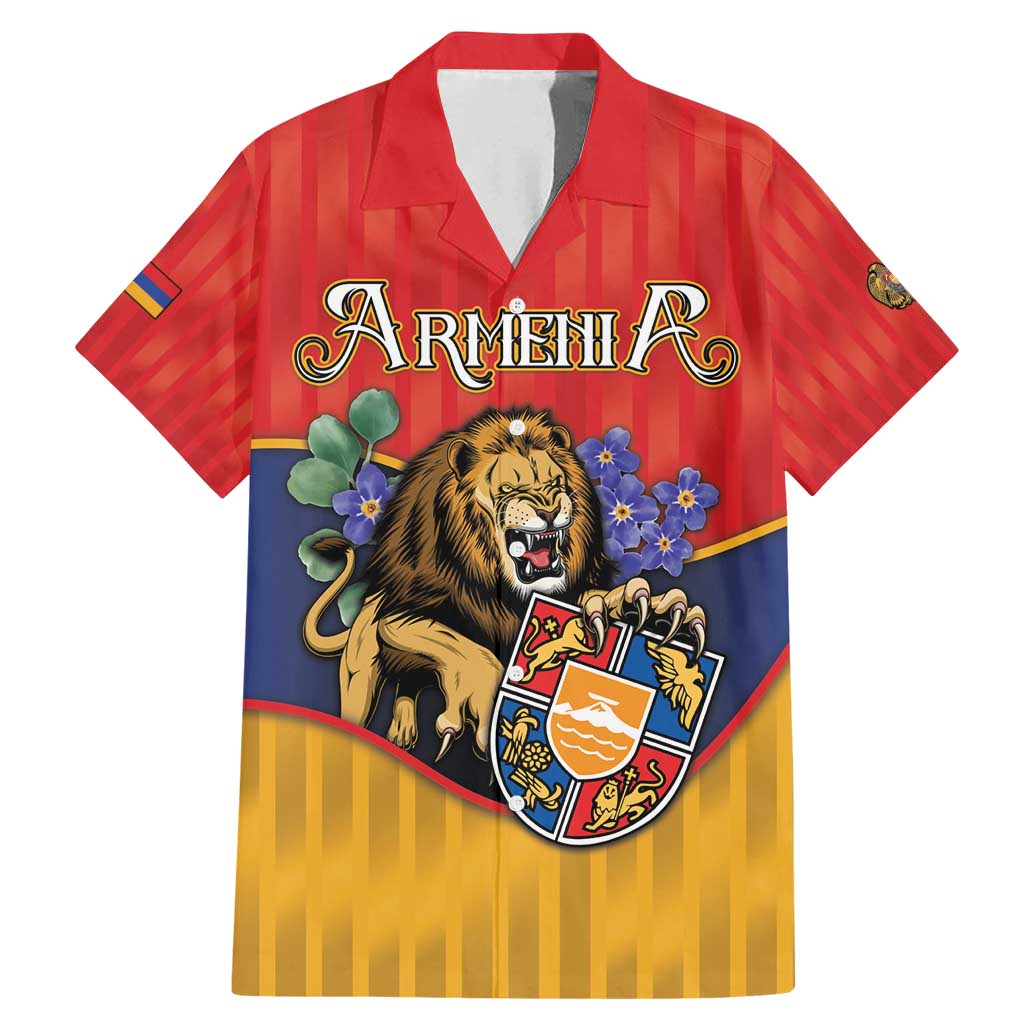 Personalized Armenia Family Matching Mermaid Dress and Hawaiian Shirt Lion As National Symbol - Wonder Print Shop