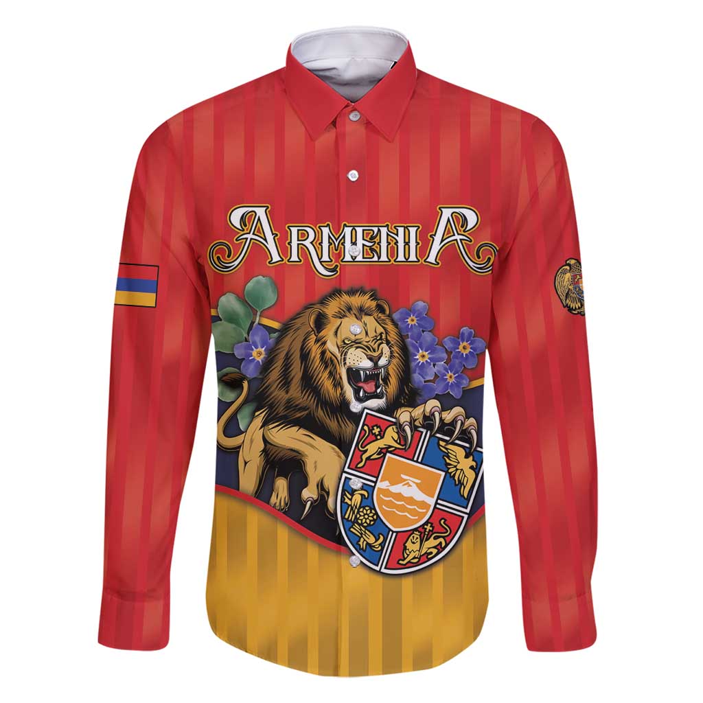 Personalized Armenia Family Matching Mermaid Dress and Hawaiian Shirt Lion As National Symbol - Wonder Print Shop