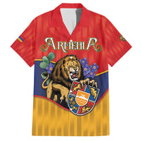 Personalized Armenia Family Matching Off Shoulder Maxi Dress and Hawaiian Shirt Lion As National Symbol - Wonder Print Shop