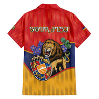 Personalized Armenia Family Matching Off Shoulder Short Dress and Hawaiian Shirt Lion As National Symbol - Wonder Print Shop