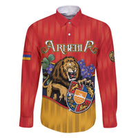 Personalized Armenia Family Matching Short Sleeve Bodycon Dress and Hawaiian Shirt Lion As National Symbol - Wonder Print Shop