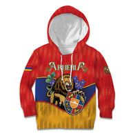Personalized Armenia Kid Hoodie Lion As National Symbol - Wonder Print Shop