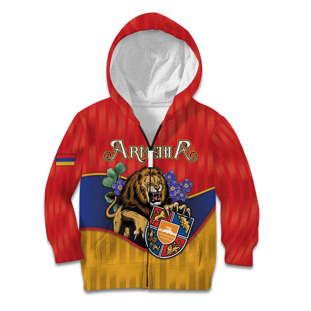 Personalized Armenia Kid Hoodie Lion As National Symbol - Wonder Print Shop