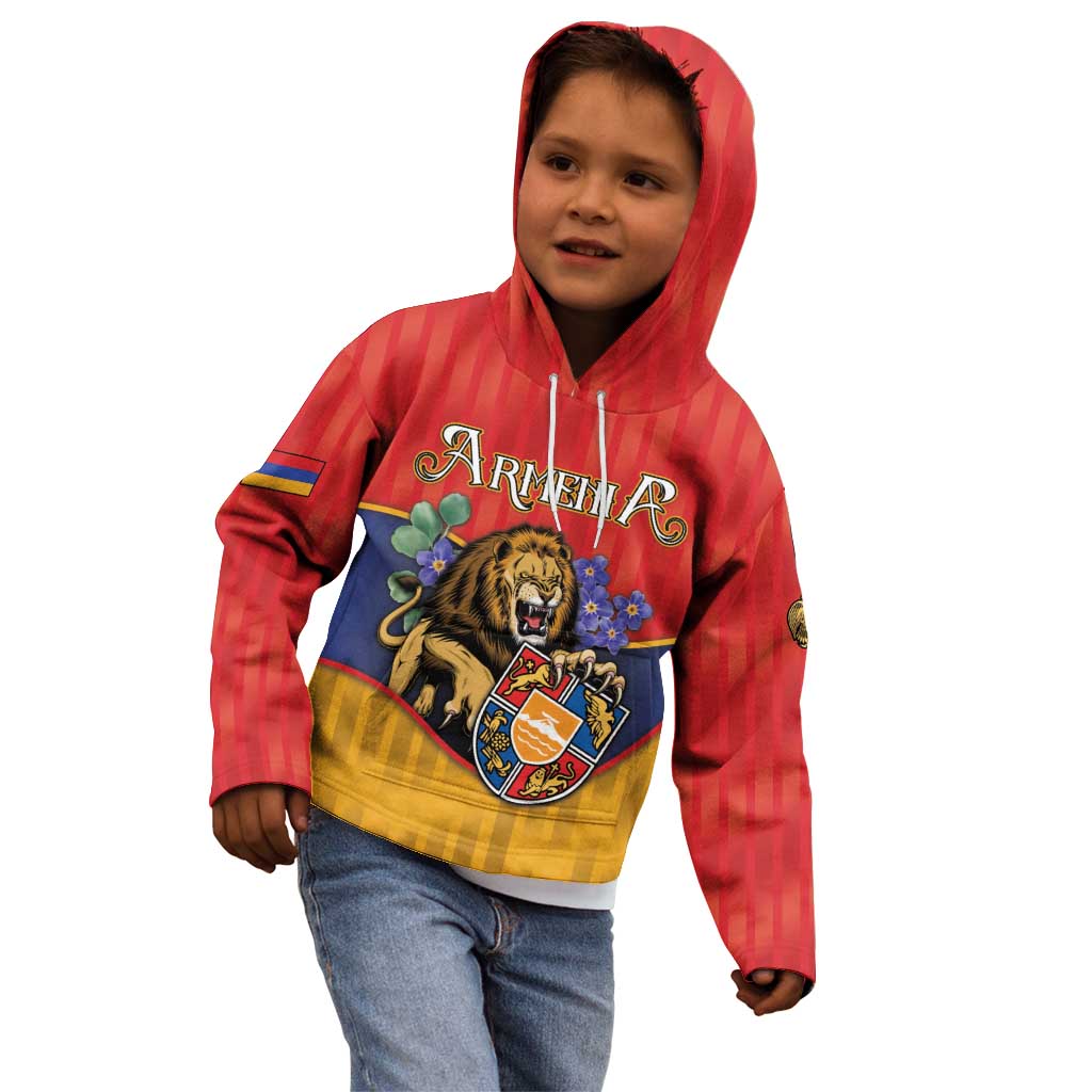 Personalized Armenia Kid Hoodie Lion As National Symbol - Wonder Print Shop