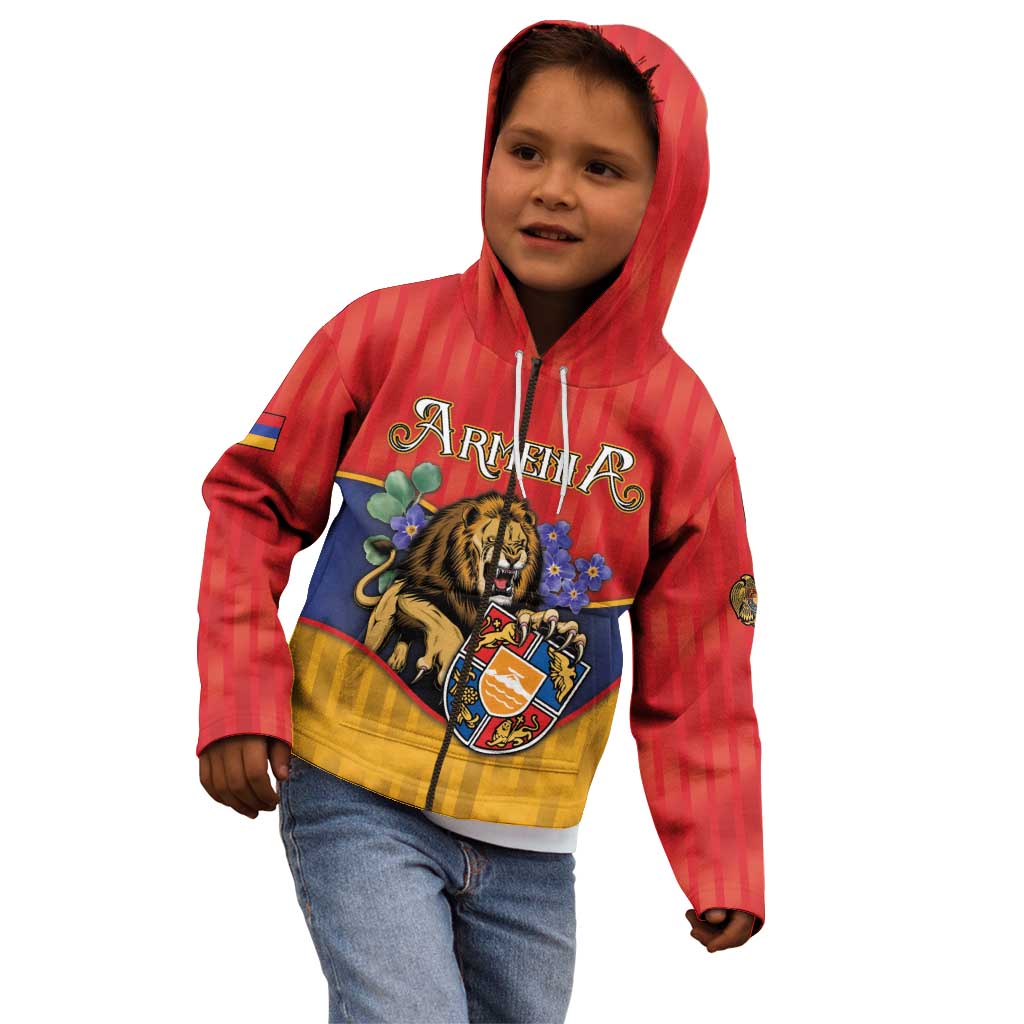 Personalized Armenia Kid Hoodie Lion As National Symbol - Wonder Print Shop