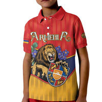 Personalized Armenia Kid Polo Shirt Lion As National Symbol - Wonder Print Shop