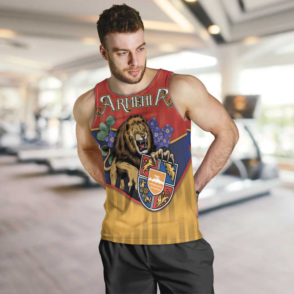 Personalized Armenia Men Tank Top Lion As National Symbol - Wonder Print Shop