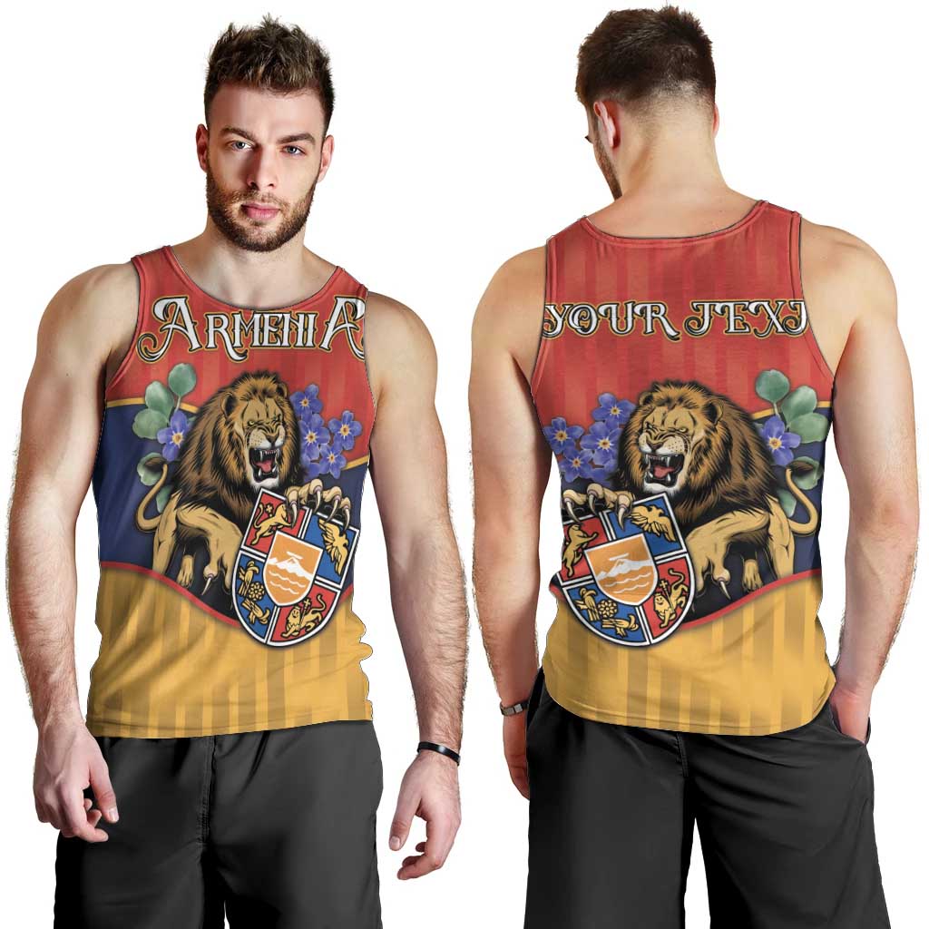 Personalized Armenia Men Tank Top Lion As National Symbol - Wonder Print Shop