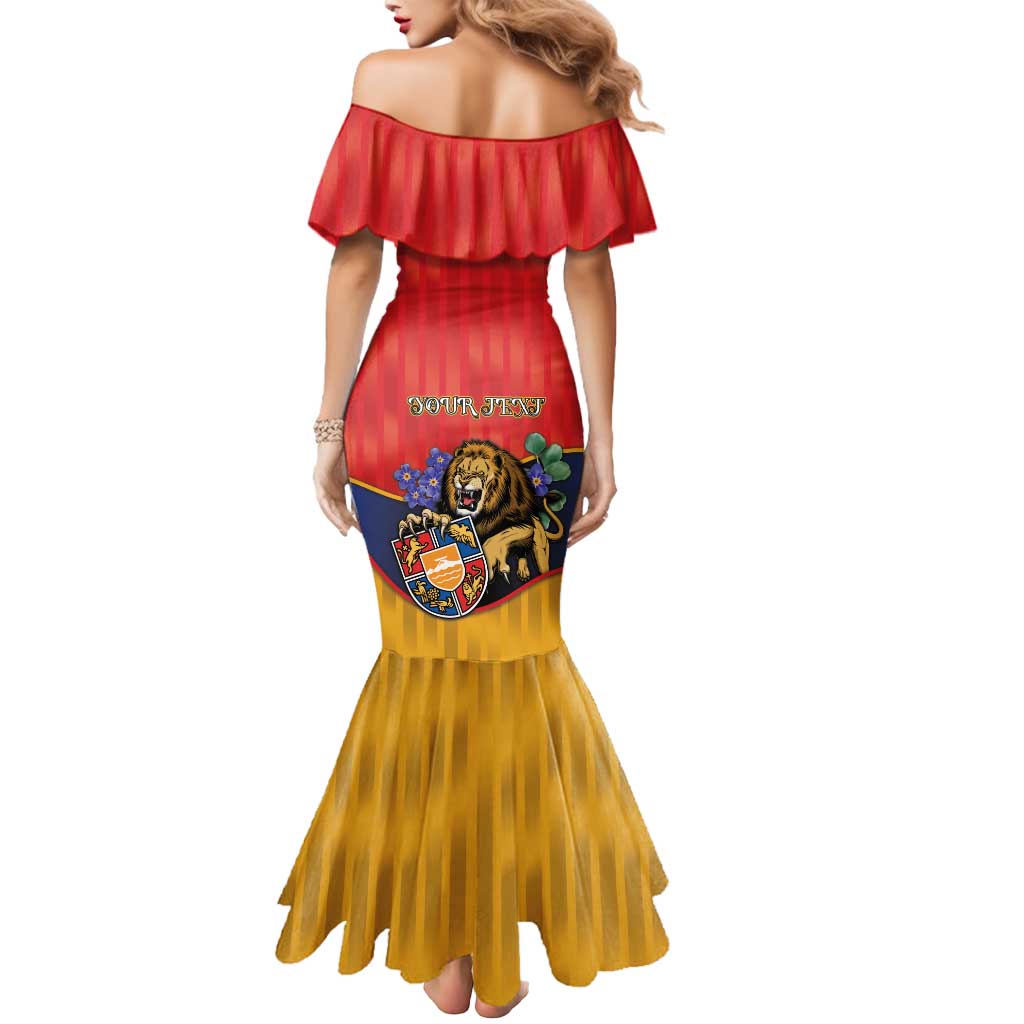 Personalized Armenia Mermaid Dress Lion As National Symbol - Wonder Print Shop