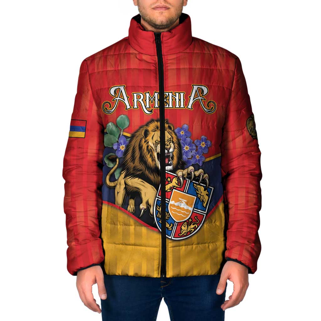 Personalized Armenia Padded Jacket Lion As National Symbol - Wonder Print Shop